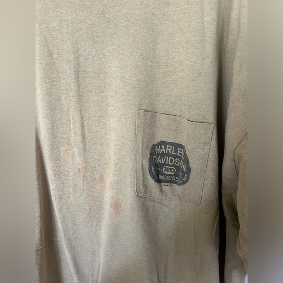 Beartooth Cody, Wyoming Harley Davidson Tan Tshirt - Picture 5 of 7